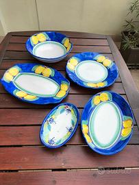 Piatti in ceramica di Vietri vari colori