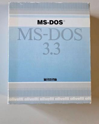 MS‑DOS 3.3 Olivetti – box originale