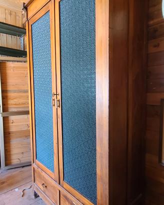 ARMADIO MINISTERIALE IN LEGNO - ANTIQUARIATO - 