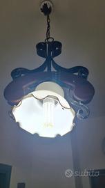 Vintage Rustici in Ferro Battuto, Legno e Vetro