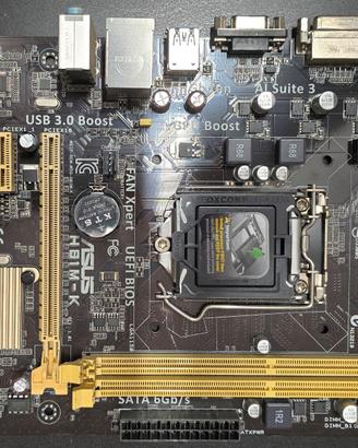 scheda madre Asus H81M-K come nuova