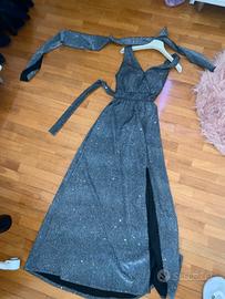 Vesitito argento glitterato