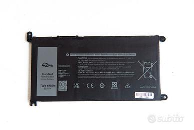 Batteria notebook x dell inspiron YRDD6 11.4V 42Wh
