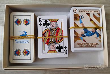 3 mazzi: Trevigiane Modiano, carte da poker, 10