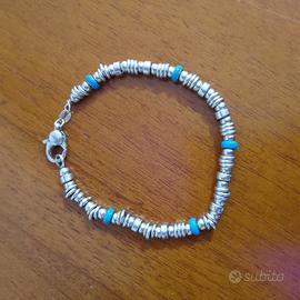 bracciale in argento con inserti smaltati 