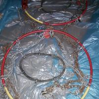 Catene da neve rosse usate cm 44 diam