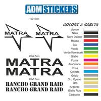 adesivi decorativi matra rancho grand raid