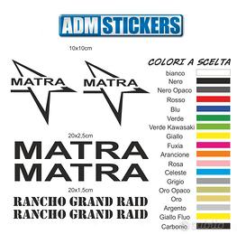 adesivi decorativi matra rancho grand raid