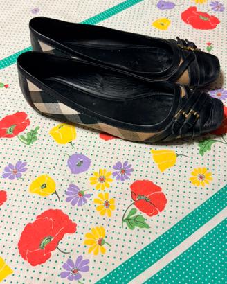 Ballerine Burberry pelle/tela