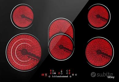 Piastra di cottura in vetroceramica elettrica 