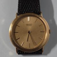 Seiko Tondo al Quarzo da Uomo Placcato Oro 