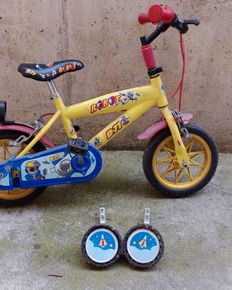Bici bambino Robot D77 12" con rotelle originali