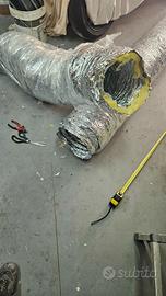 Tubo aerazione flessibile silenziato 25cm 9 metri