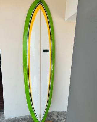 Tavola surf retro 7 piedi Ado surfboard due pinne