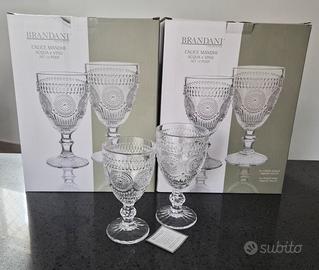 set da 12 di calici acqua e vino Brandani