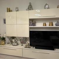 Parette soggiorno bianco lucido