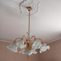 Lampadario bagno oro 