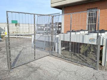 2 inferriate inox per protezione macchinari usate