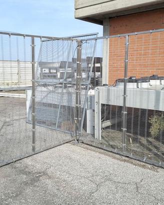 2 inferriate inox per protezione macchinari usate