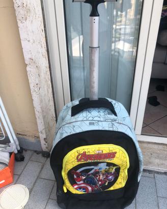 Zaino scuola trolley avengers