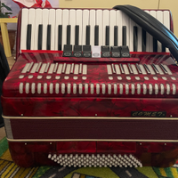 Fisarmonica Comet3 rossa 96 bassi
