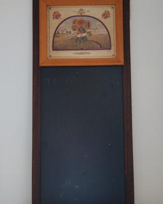 lavagna cucina a parete girasoli legno