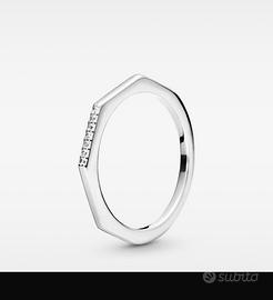 Anello pandora linea sfaccettata taglia 54