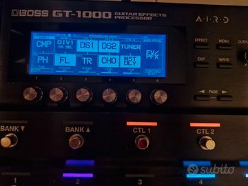 Pedaliera Boss GT-1000 con presets Chop Tones