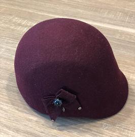 CAPPELLO FANTINO FELTRO BORSALINO DONNA BORDEAUX