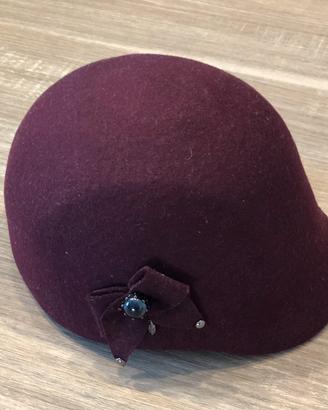 CAPPELLO FANTINO FELTRO BORSALINO DONNA BORDEAUX