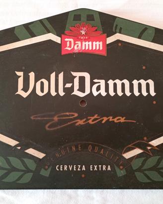 Targa Cartello Voll-Damm Birra Spagnola in legno