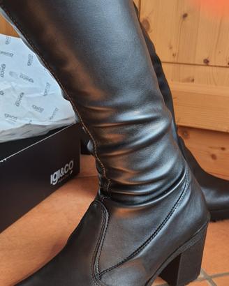 stivali pelle nero Igi&Co nuovissimi