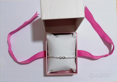 Bracciale tennis mabina con zirconi e infinito