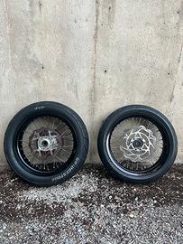 Cerchi Excel Motard TM Neri Originali Completi 

