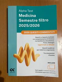 Alpha Test. Eserciziario Medicina Semestre filtro