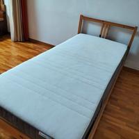 letto singolo con materasso 