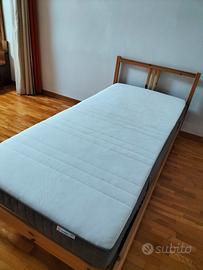 letto singolo con materasso 