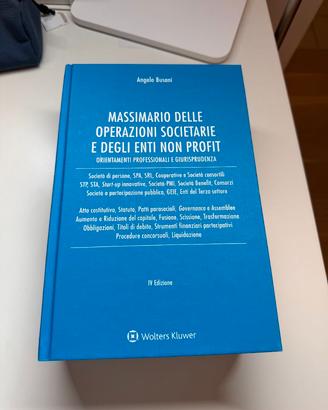 Massimario delle operazioni societarie - Busani