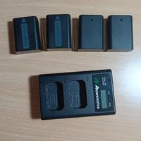 4 Batterie per Sony a6000