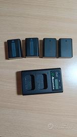 4 Batterie per Sony a6000