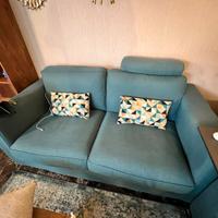 coppia divani Maison du Monde blu petrolio