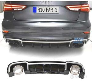 DIFFUSORE AUDI A3 SEDAN SLINE 17-20 LOOK RS3 + TER