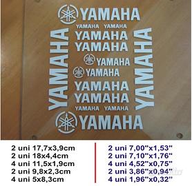 Kit adesivi bianchu Yamaha di varie misure