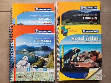 4x Atlante Michelin - Francia Spagna Germania USA