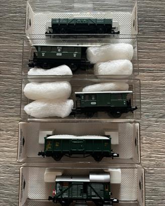 Set di 5 vagoncini fleishmann