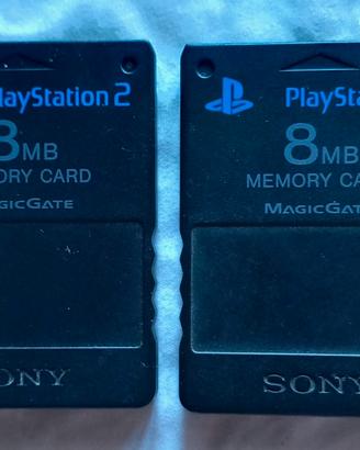due memory card play station 2