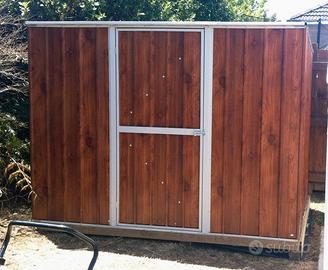 Casetta giardino in Acciaio 260x185cm fin legno