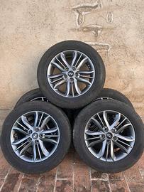 5 ruote complete Hyundai 17” (cerchi + gomme)