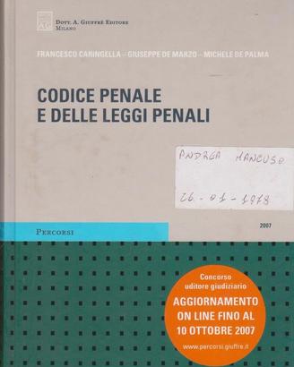 Caringella De Marzo De Palma Codice penale e delle