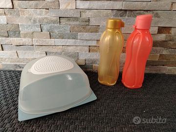 Lotto Tupperware portaformaggio e borracce